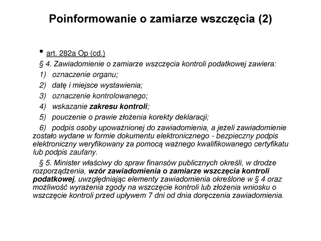 Wszcz Cie Kontroli Podatkowej Ppt Pobierz